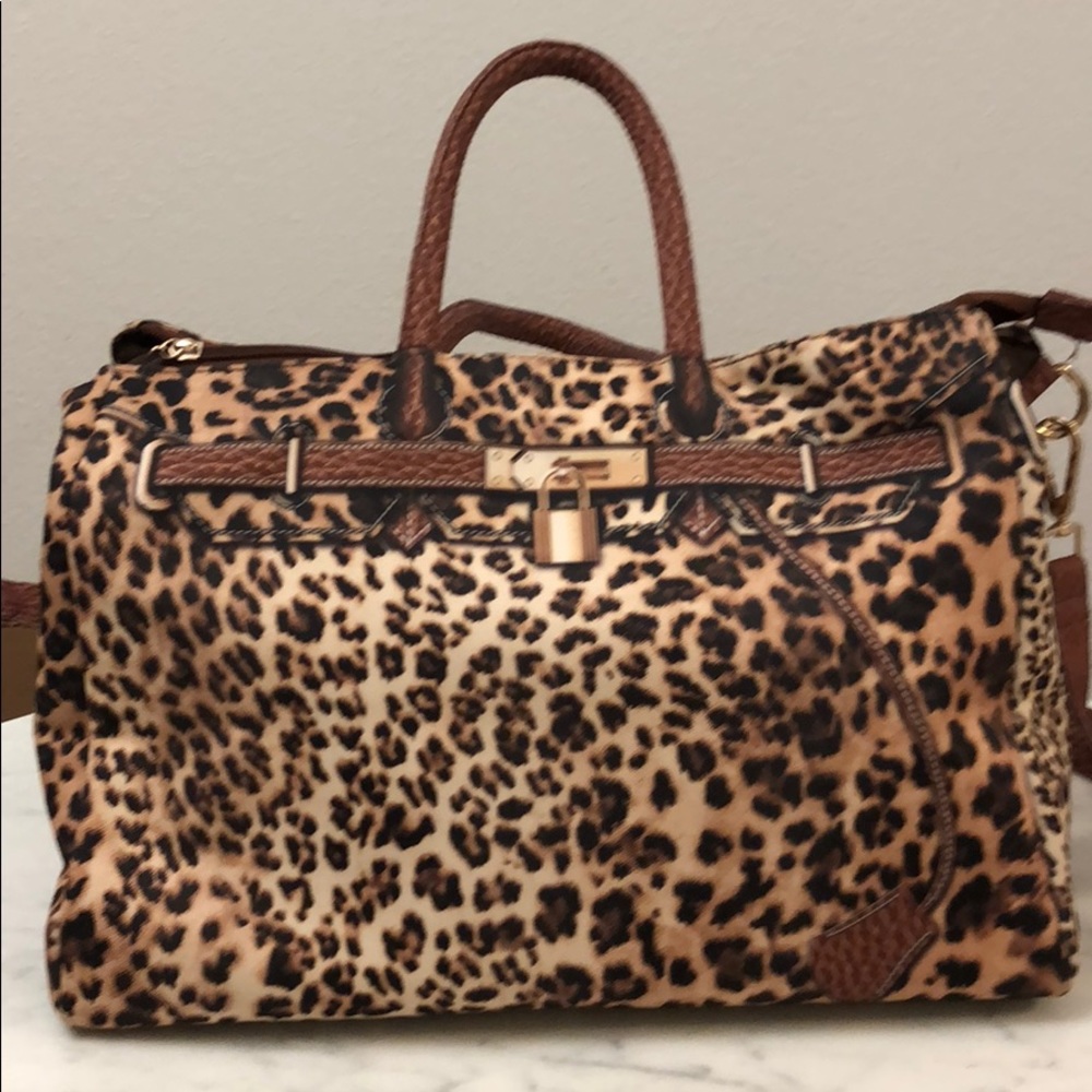 Fun Birkin Pattern Printed Tote Bag